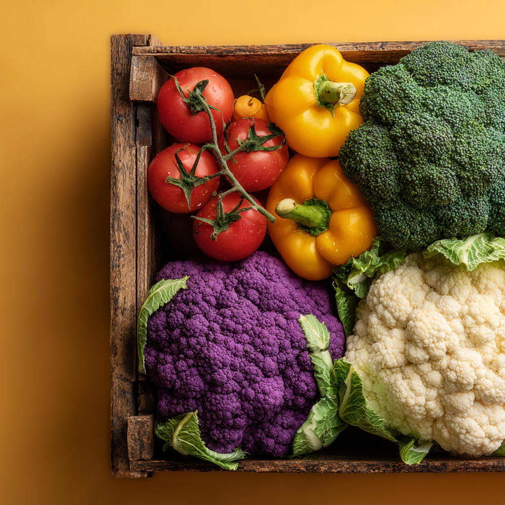 Свіжі овочі та фрукти на столі